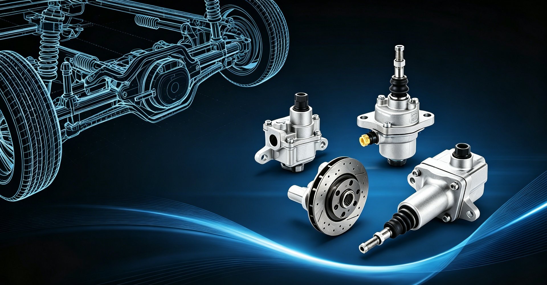 Brake and clutch cylinders — brake master, brake wheel, clutch master and clutch slave